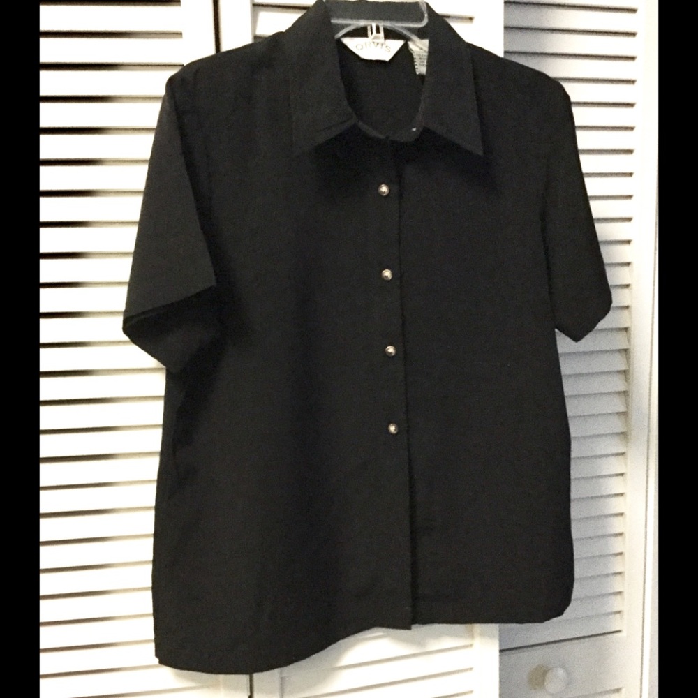 Straight cut, short-sleeve, camp shirt from Orvis.